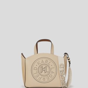 K/CIRCLE PERFORATED SMALL TOTE BAG
