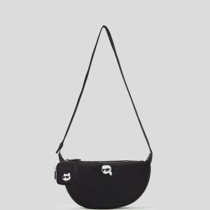 IKON NYLON SMALL HALF-MOON BAG