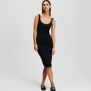 KARL ESSENTIAL KNITTED DRESS