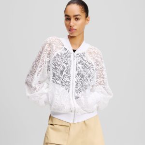 ORCHID EMBROIDERY BOMBER JACKET