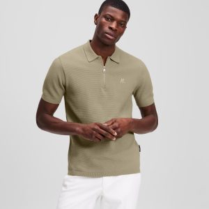 ZIP-UP POLO SHIRT