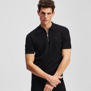 ZIP-UP POLO SHIRT