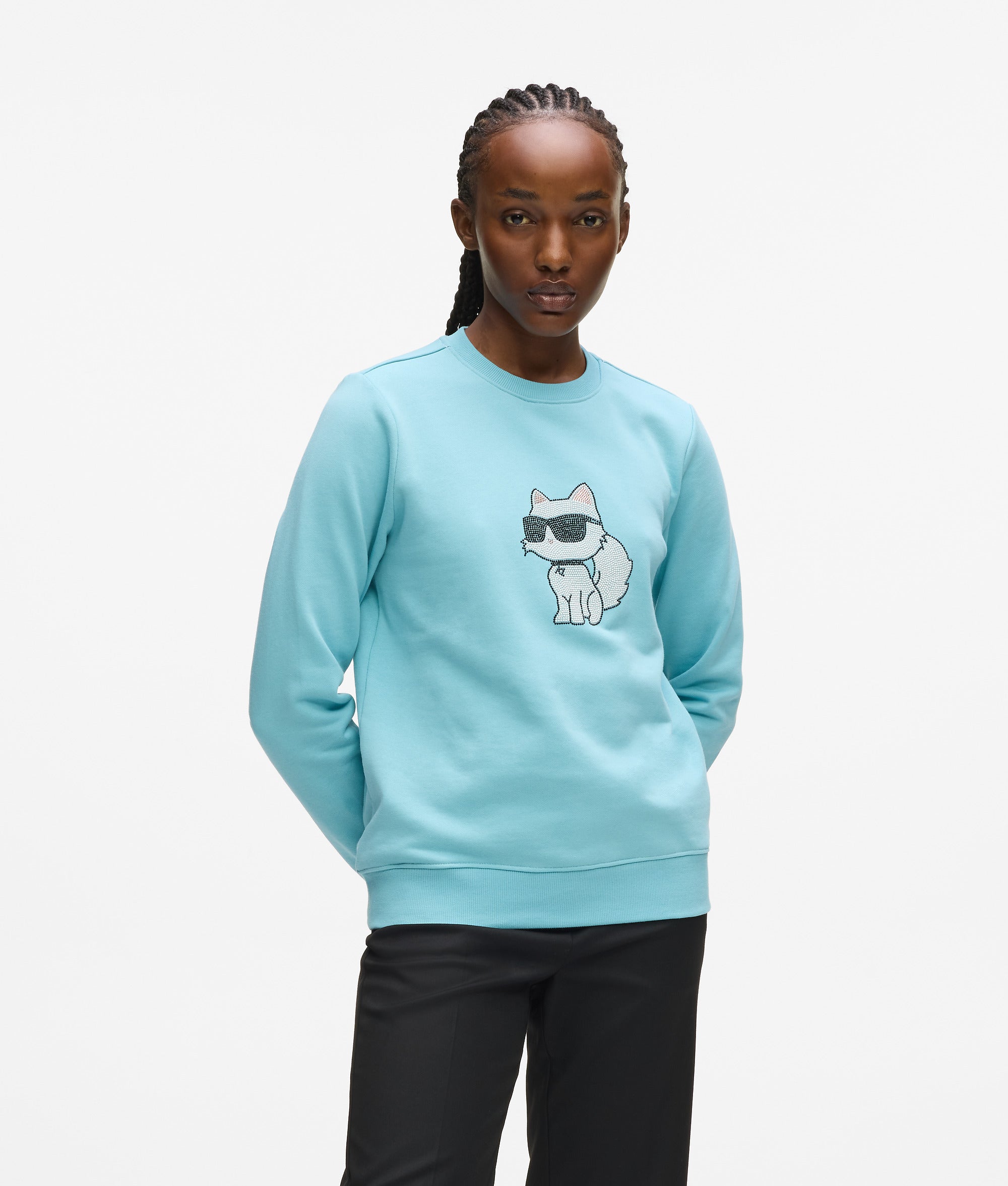 RHINESTONE IKON CHOUPETTE SWEATSHIRT