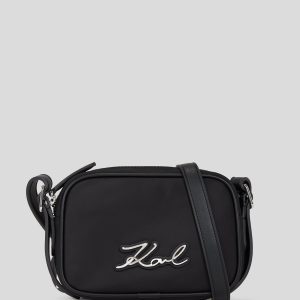 K/SIGNATURE NYLON CROSSBODY POUCH