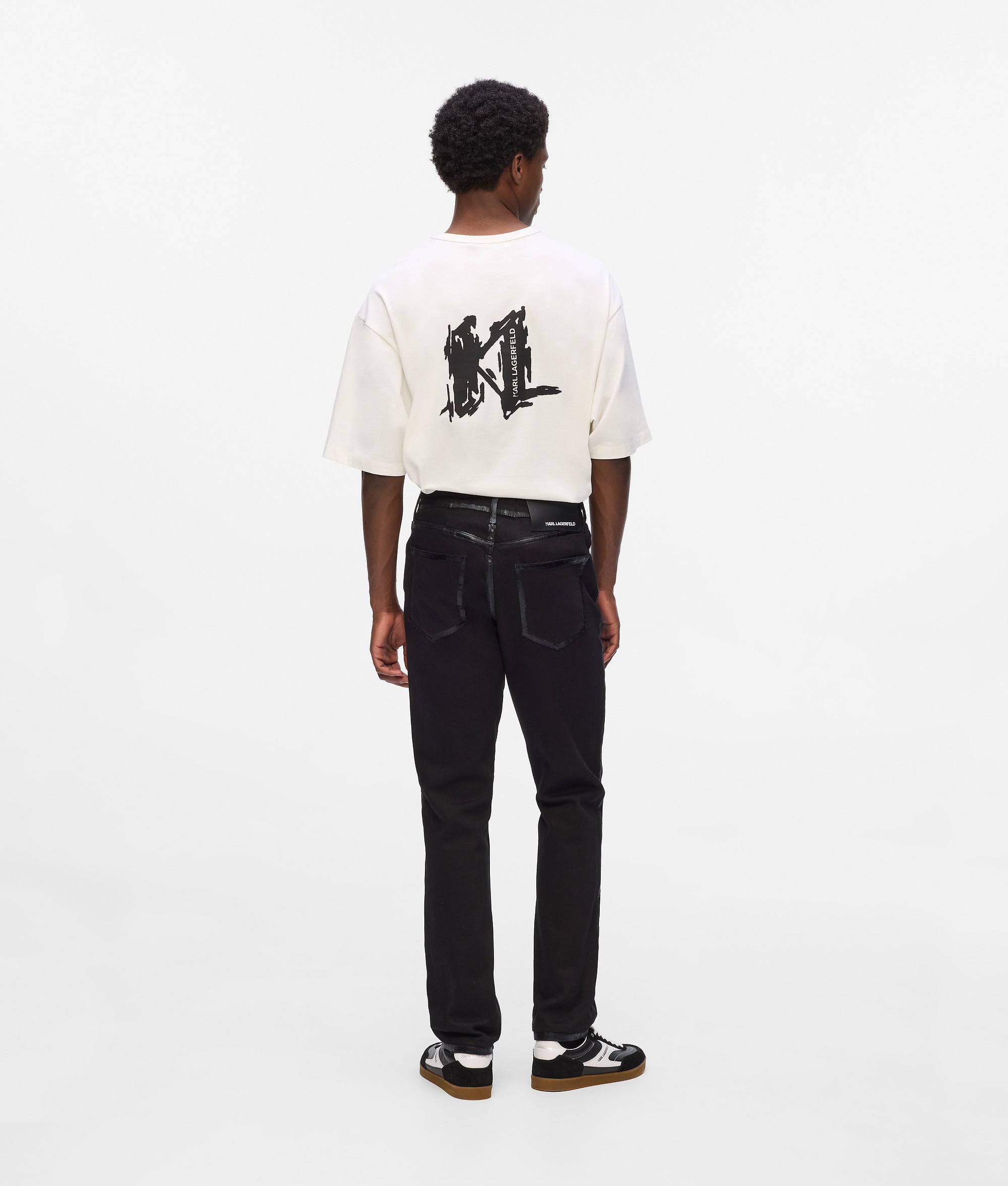 Metallic detail slim jeans - Image 3