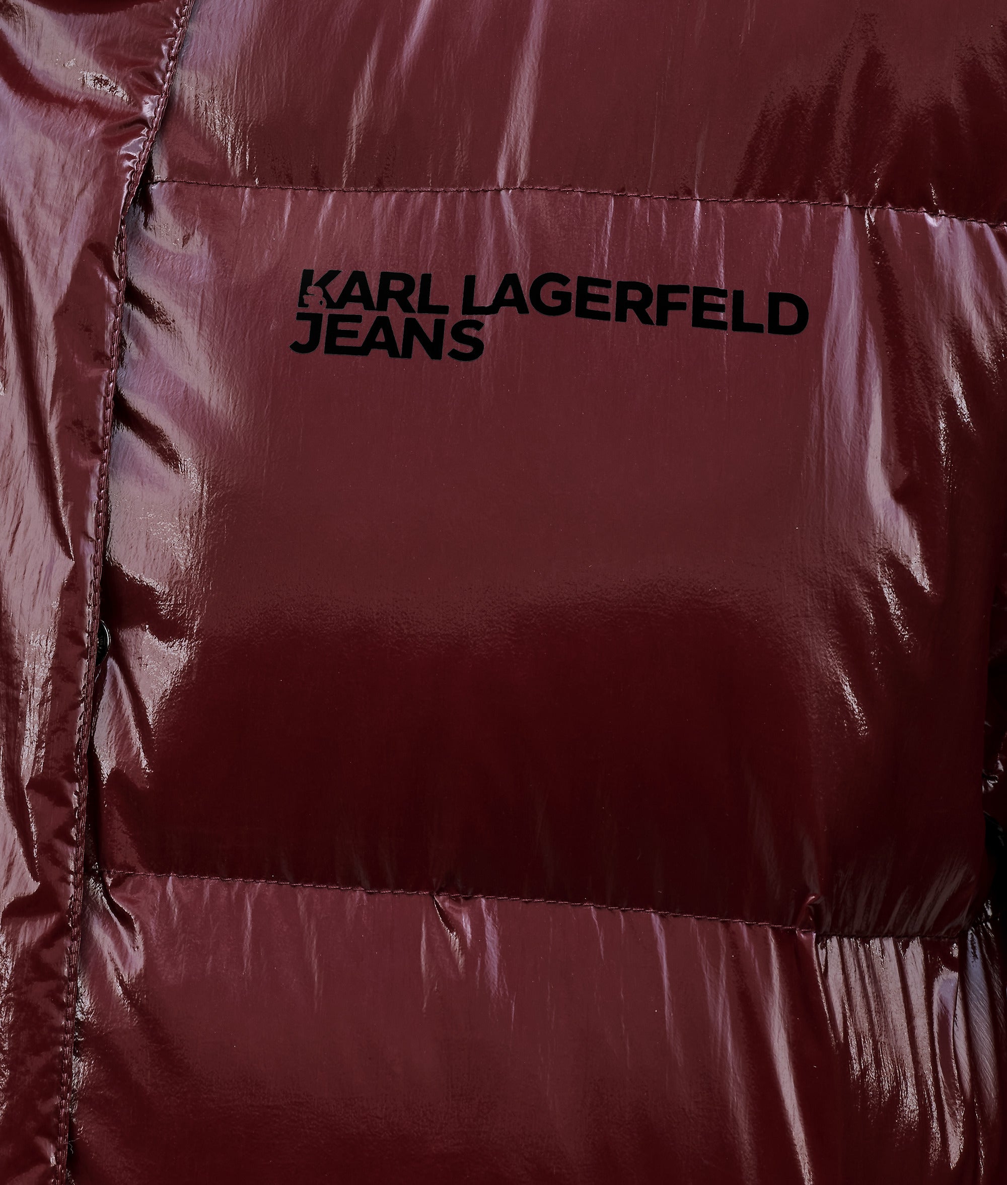 Long pearlised puffer jacket - Image 2