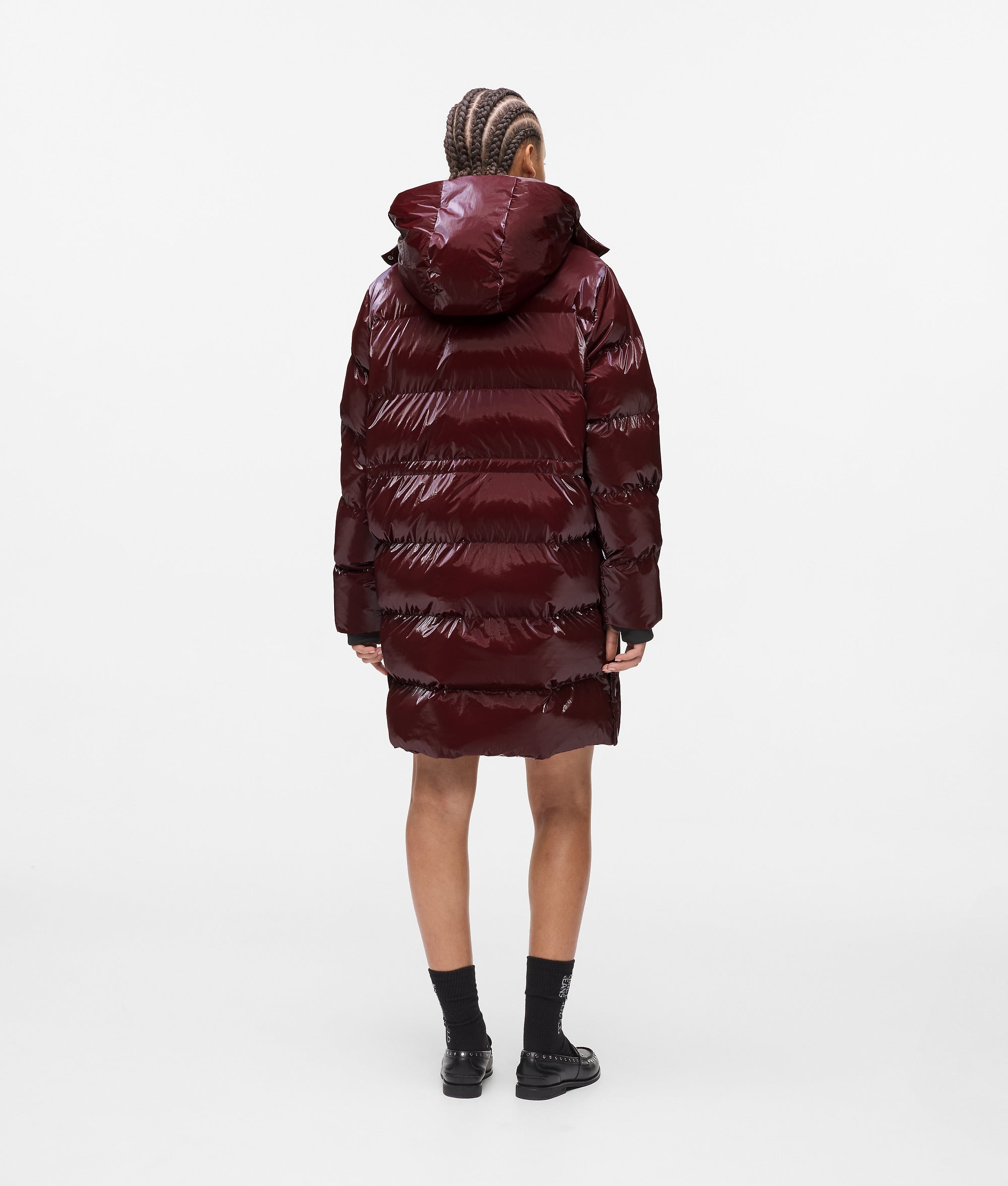 Long pearlised puffer jacket - Image 3