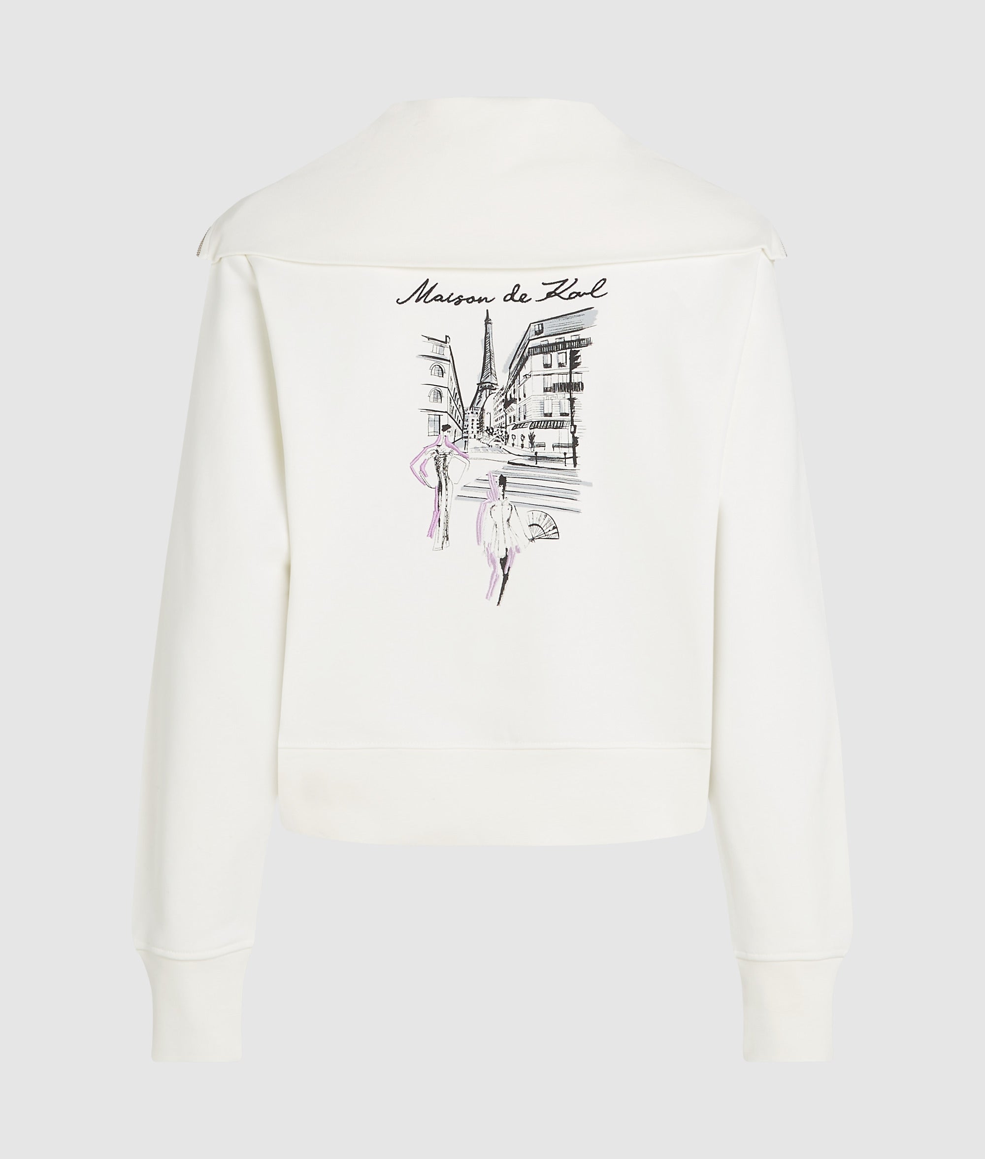 Paris sketch half-zip sweatshirt - Image 6