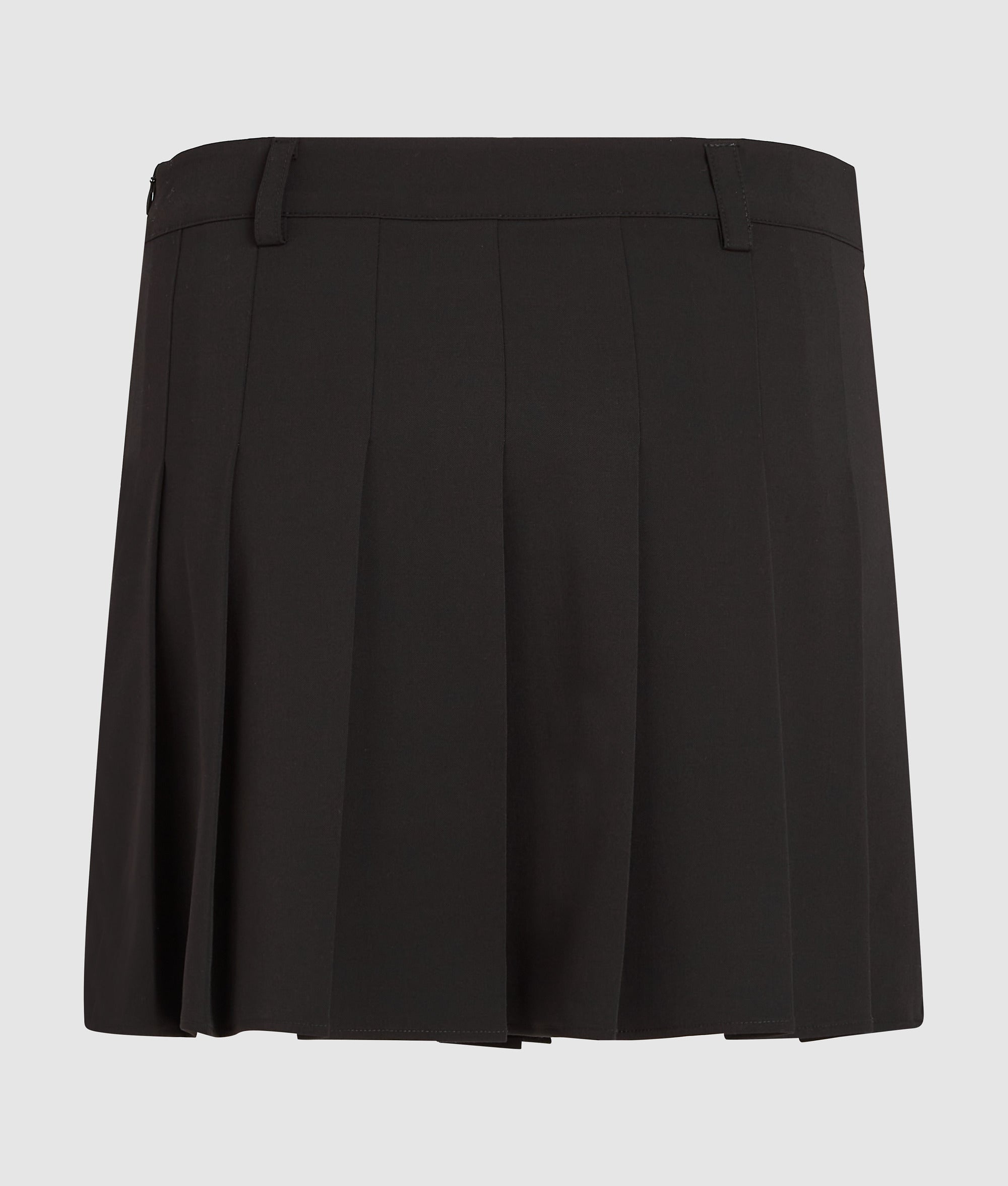Pleated tie-detail mini skirt - Image 6