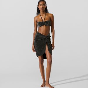 Metallic beach skirt